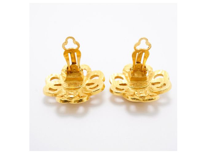Orecchini a clip Chanel placcati in oro D'oro - vista 7
