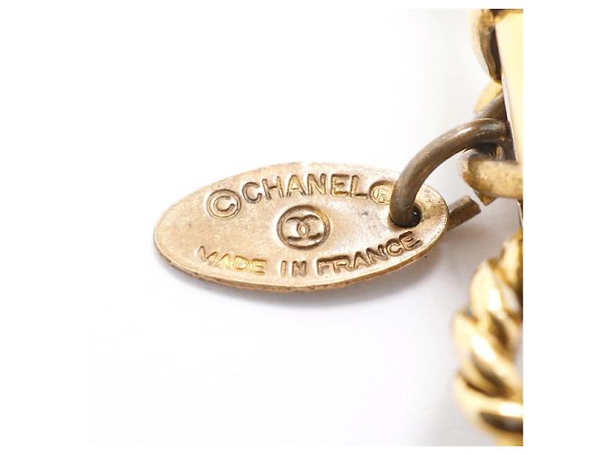Collana Chanel placcata oro con logo Coco Mark D'oro - vista 5