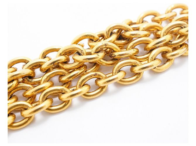 Collana Chanel placcata oro con logo Coco Mark D'oro - vista 9