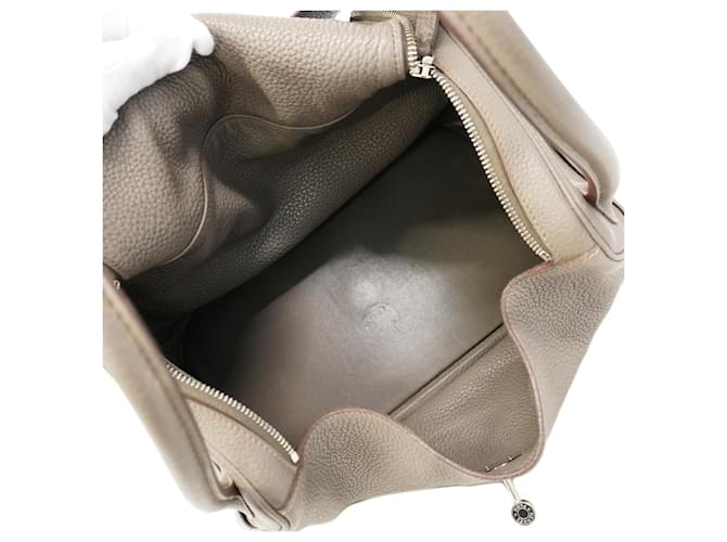 Hermès Borsa Hermes Lindy 34 Grigio - vista 4