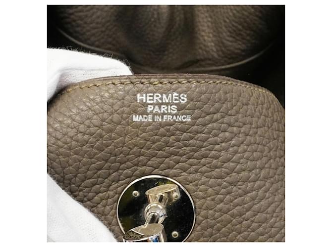 Hermès Borsa Hermes Lindy 34 Grigio - vista 5