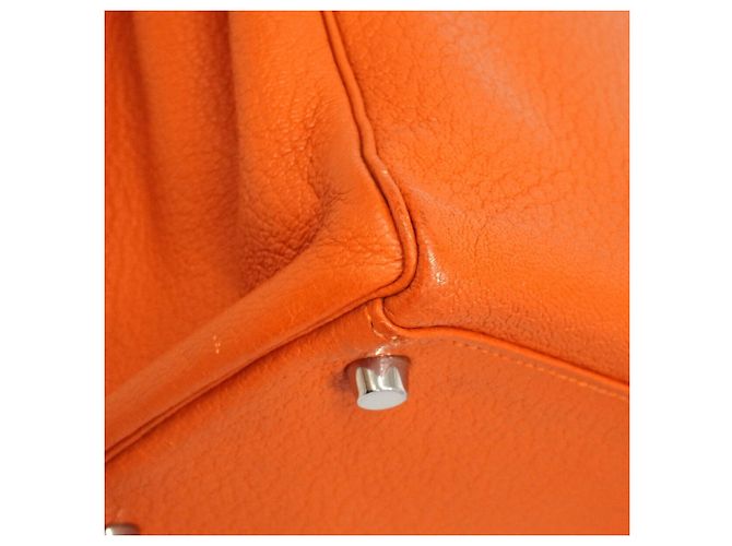 Hermès Borsa Hermes Kelly 35 in pelle Chevre Orange Arancione - vista 14