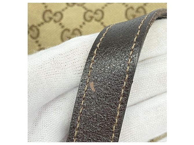 Borsa Tote Gucci GG Canvas Marrone Beige - vista 12