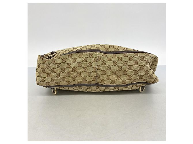 Borsa Tote Gucci GG Canvas Marrone Beige - vista 3