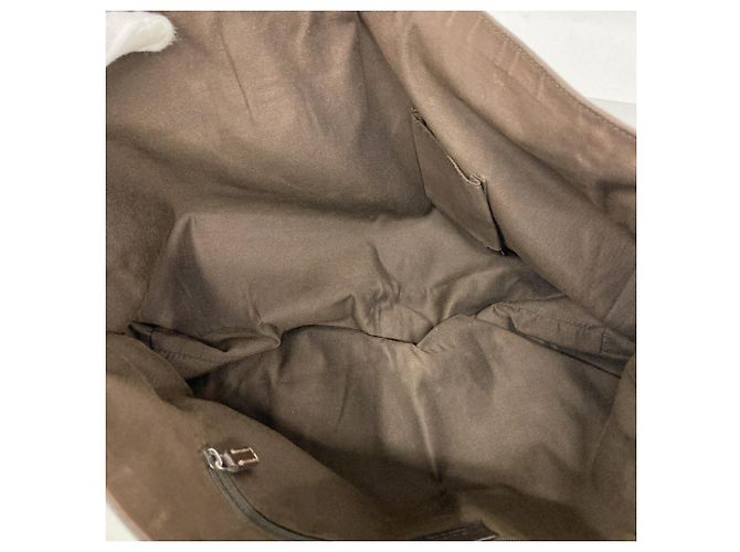 Borsa Tote Gucci GG Canvas Marrone Beige - vista 4