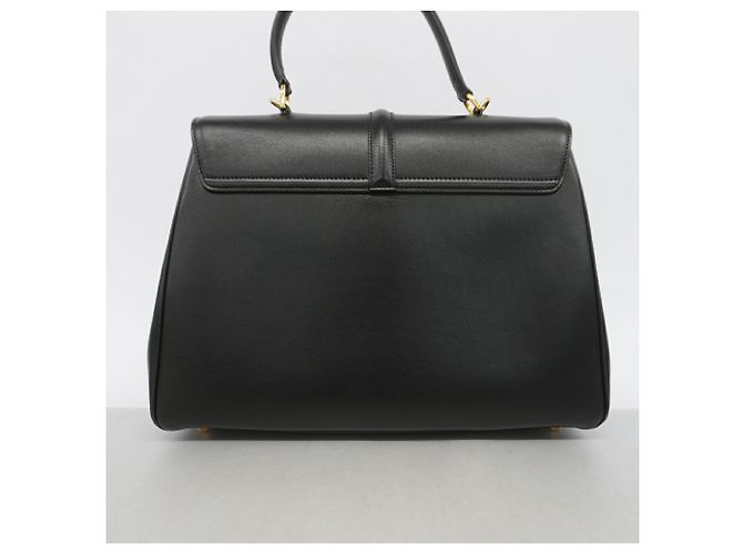 Céline Borsa a mano Celine Seize in pelle Nero - vista 11