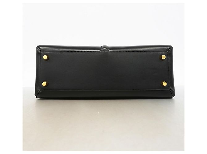 Céline Borsa a mano Celine Seize in pelle Nero - vista 3