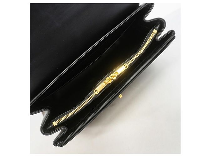 Céline Borsa a mano Celine Seize in pelle Nero - vista 4
