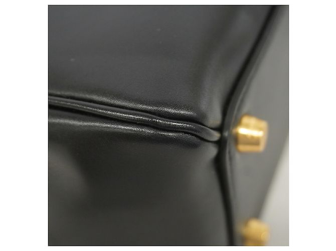 Céline Borsa a mano Celine Seize in pelle Nero - vista 7