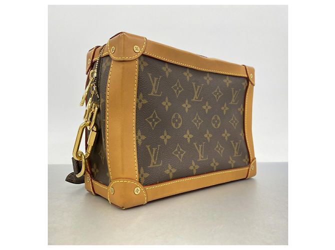 Sac à épaule Soft Trunk Monogram Louis Vuitton Marron - vue 2