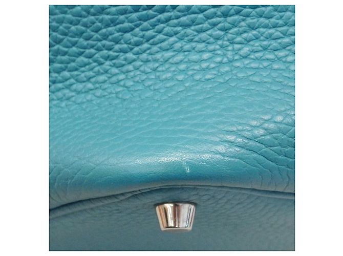 Hermès Borsa Hermes Picotin Lock PM in Blue Jean - vista 12