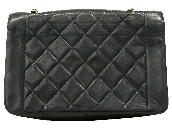 Borsa a tracolla Chanel Diana Chain Nero - vista 14