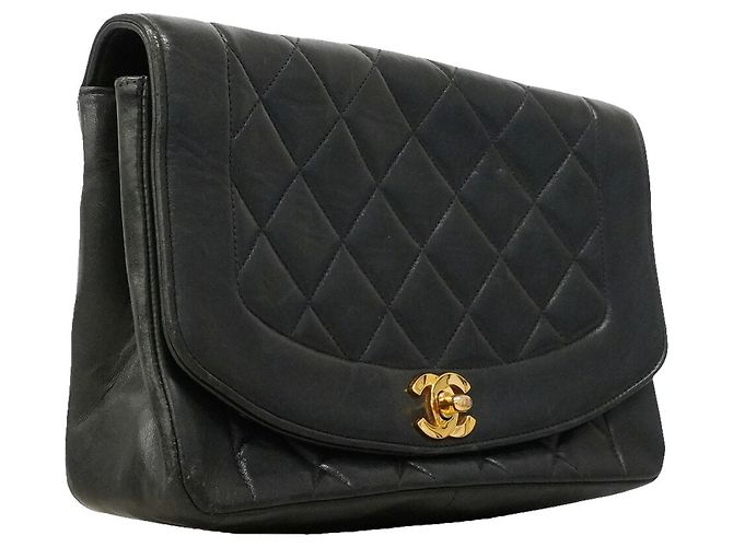 Borsa a tracolla Chanel Diana Chain Nero - vista 2