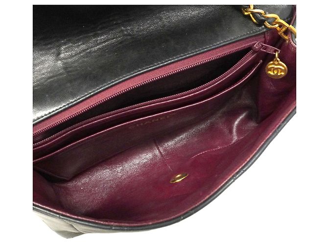 Borsa a tracolla Chanel Diana Chain Nero - vista 4