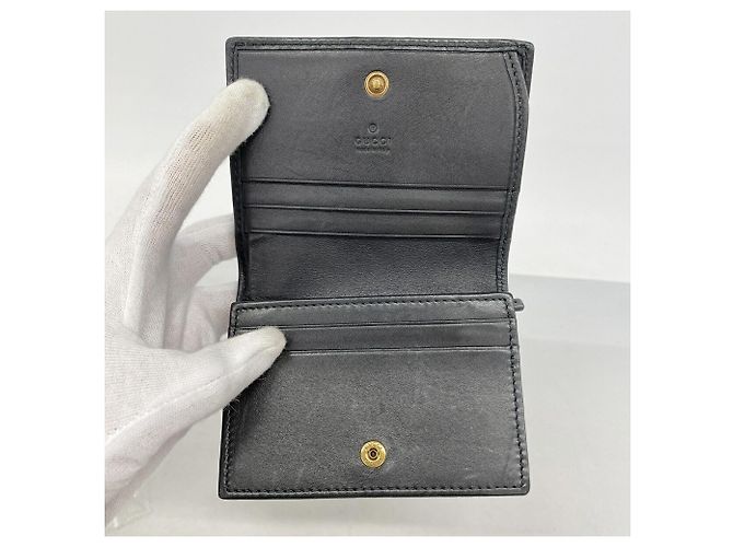 Cartera bi-fold Gucci GG Marmont Negro - vista 3