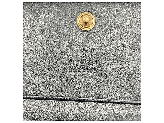 Cartera bi-fold Gucci GG Marmont Negro - vista 4
