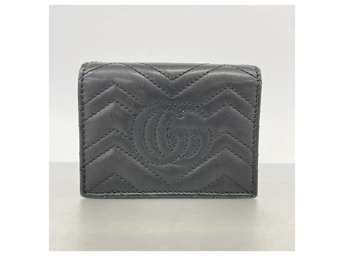 Cartera bi-fold Gucci GG Marmont Negro - vista 9