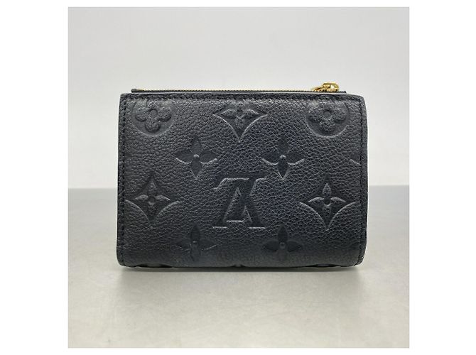 Louis Vuitton Monogram Empreinte Portefeuille Lisa Wallet Nero - vista 5