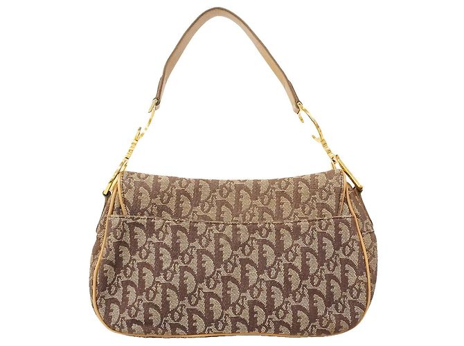Borsa Christian Dior Trotter Saddle Canvas Marrone - vista 13
