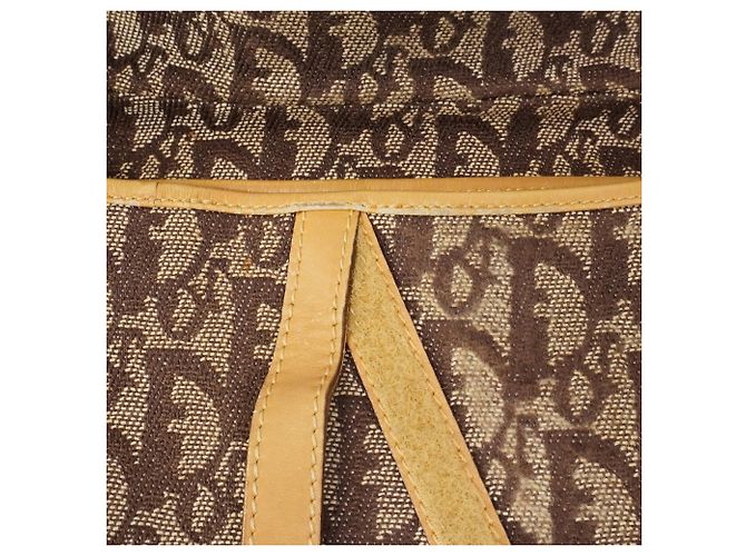 Borsa Christian Dior Trotter Saddle Canvas Marrone - vista 7