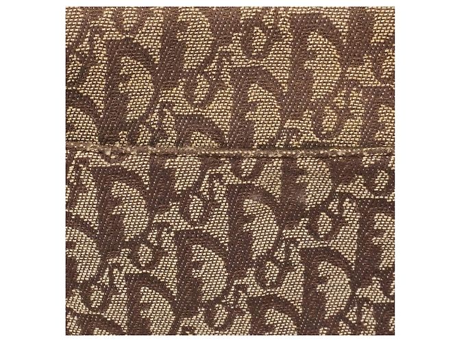 Borsa Christian Dior Trotter Saddle Canvas Marrone - vista 9