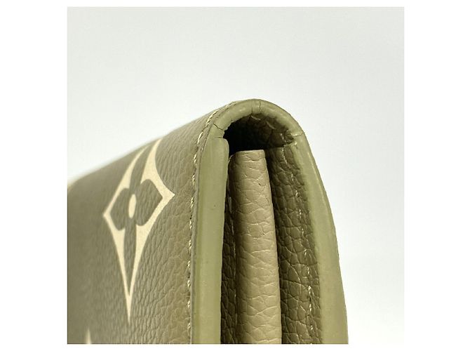 Sarah Portafoglio lungo Louis Vuitton Monogram Empreinte Bicolor Beige - vista 5