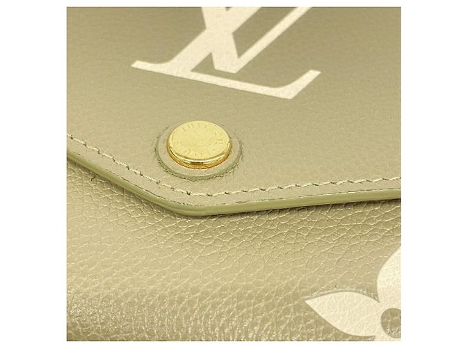 Sarah Portafoglio lungo Louis Vuitton Monogram Empreinte Bicolor Beige - vista 8