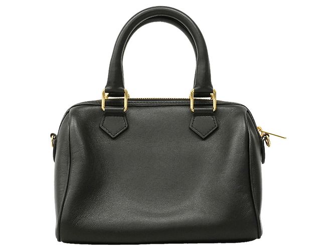 Céline Borsa a mano in pelle Celine Triomphe Nero - vista 8