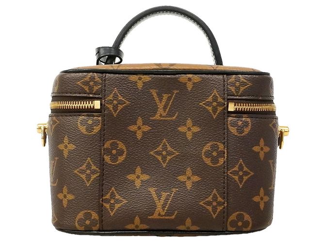 Borsa Vanity Louis Vuitton Monogram Reverse Marrone - vista 11