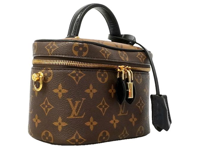 Borsa Vanity Louis Vuitton Monogram Reverse Marrone - vista 2