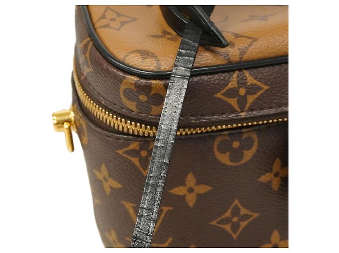 Borsa Vanity Louis Vuitton Monogram Reverse Marrone - vista 7