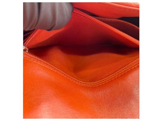 Borsa a tracolla CHANEL Matelassé Arancione - vista 12