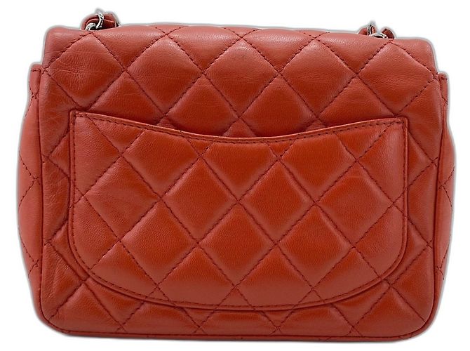 Borsa a tracolla CHANEL Matelassé Arancione - vista 2