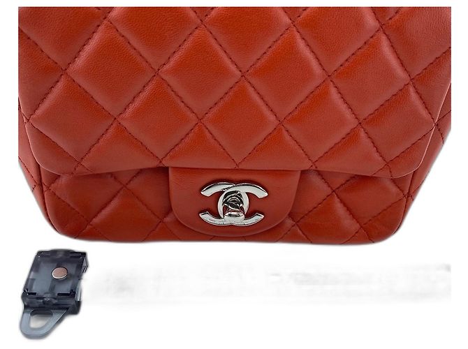 Borsa a tracolla CHANEL Matelassé Arancione - vista 3