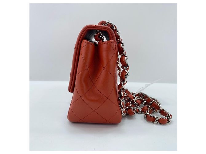 Borsa a tracolla CHANEL Matelassé Arancione - vista 4