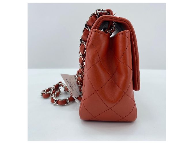Borsa a tracolla CHANEL Matelassé Arancione - vista 5