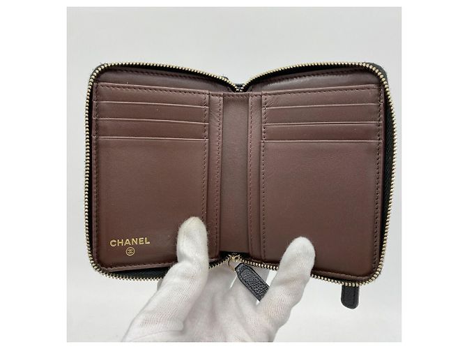 Timeless Cartera Chanel Matelassé de piel caviar Negro - vista 3