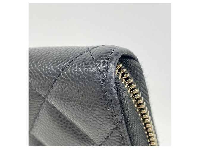 Timeless Cartera Chanel Matelassé de piel caviar Negro - vista 5