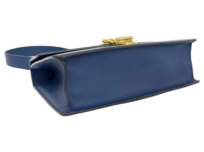 Borsa a tracolla 2-Way in pelle GUCCI Sylvie Sherry Line Rosso Verde Blu navy - vista 7