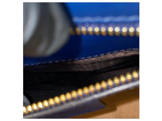 Borsa a tracolla 2-Way in pelle GUCCI Sylvie Sherry Line Rosso Verde Blu navy - vista 9