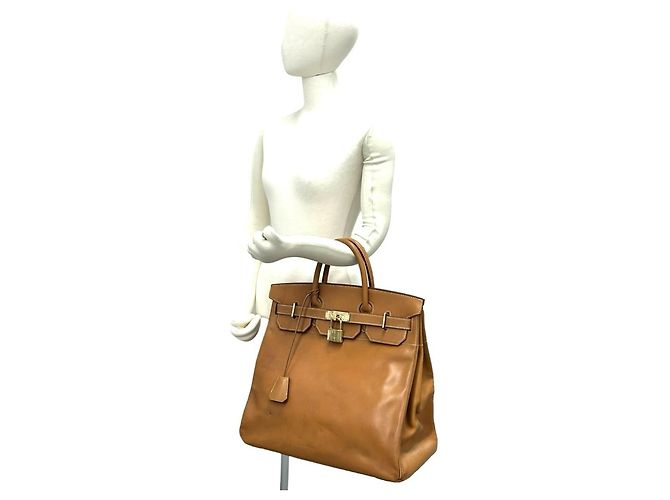Hermès Hermes Vintage Haut à Courroies 40 Handtasche Braun - Ansicht 2