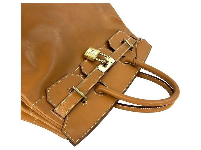 Hermès Hermes Vintage Haut à Courroies 40 Handtasche Braun - Ansicht 4