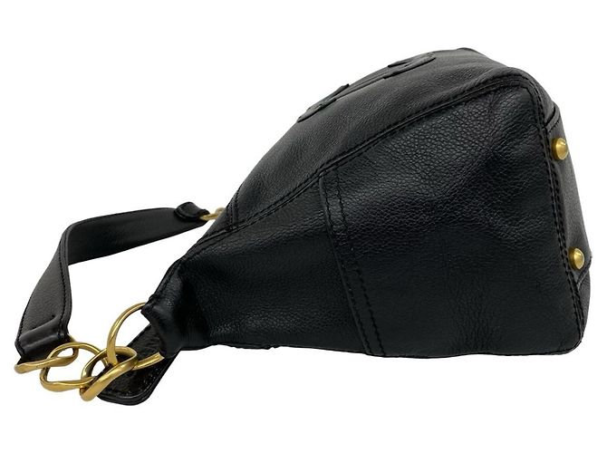 Chanel Coco Mark Mini Leder-Tote-Bag mit Kette Schwarz - Ansicht 5
