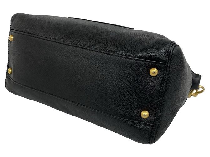 Chanel Coco Mark Mini Leder-Tote-Bag mit Kette Schwarz - Ansicht 8