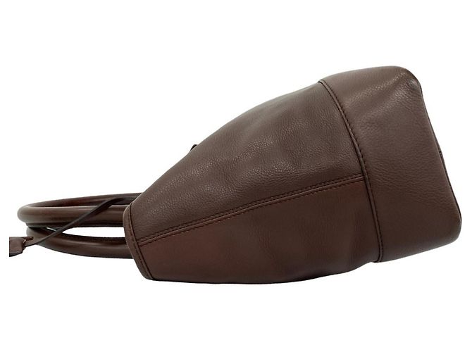 Loewe Fusta Handtasche aus Leder mit eingraviertem Anagram-Logo Braun - Ansicht 5
