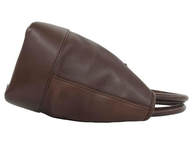 Loewe Fusta Handtasche aus Leder mit eingraviertem Anagram-Logo Braun - Ansicht 6