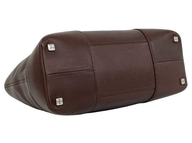 Loewe Fusta Handtasche aus Leder mit eingraviertem Anagram-Logo Braun - Ansicht 7