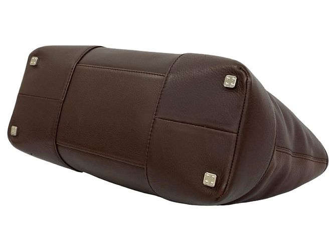 Loewe Fusta Handtasche aus Leder mit eingraviertem Anagram-Logo Braun - Ansicht 8