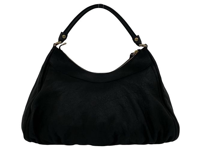 Borsa tote Gucci in pelle nera Nero - vista 3