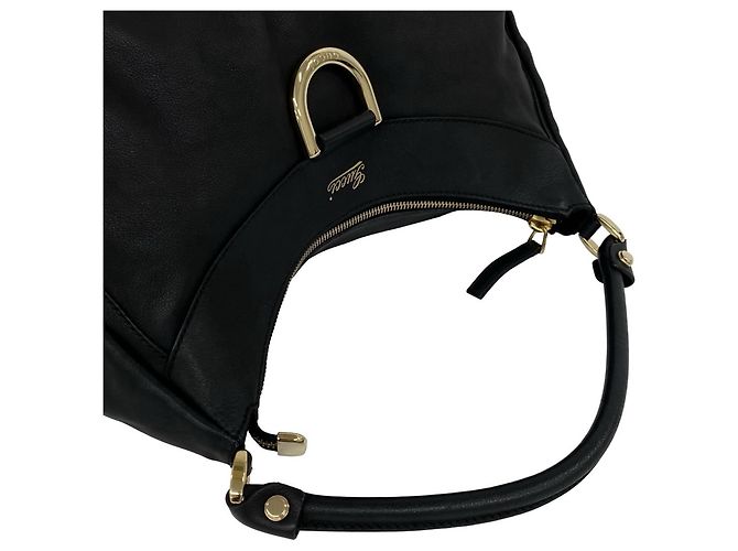 Borsa tote Gucci in pelle nera Nero - vista 4